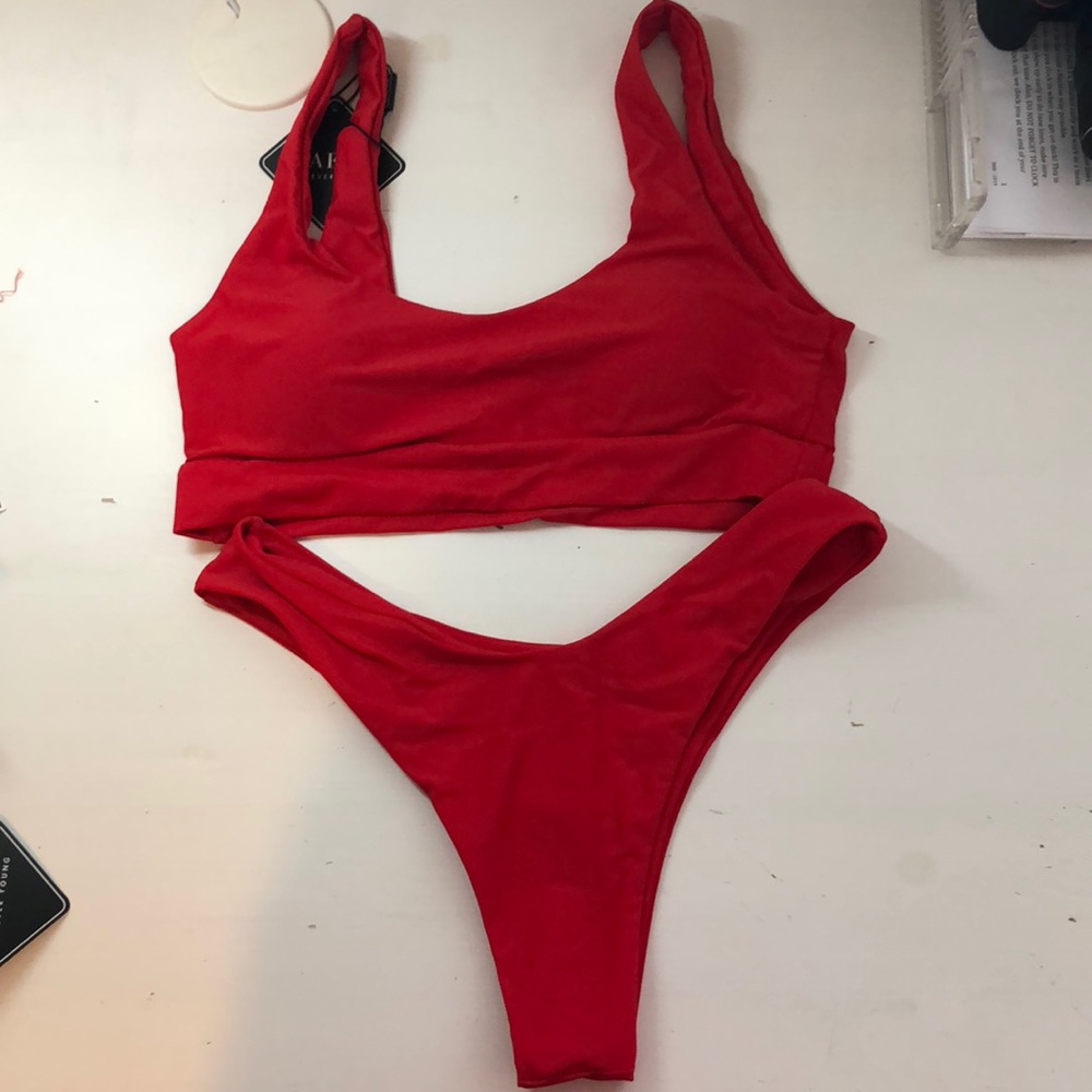 Brand new Zaful red bathing suit
